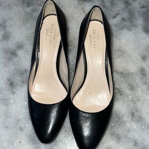 Cole Haan signature black block heel size 7